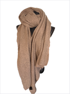 Écharpes unies à bout en pointe