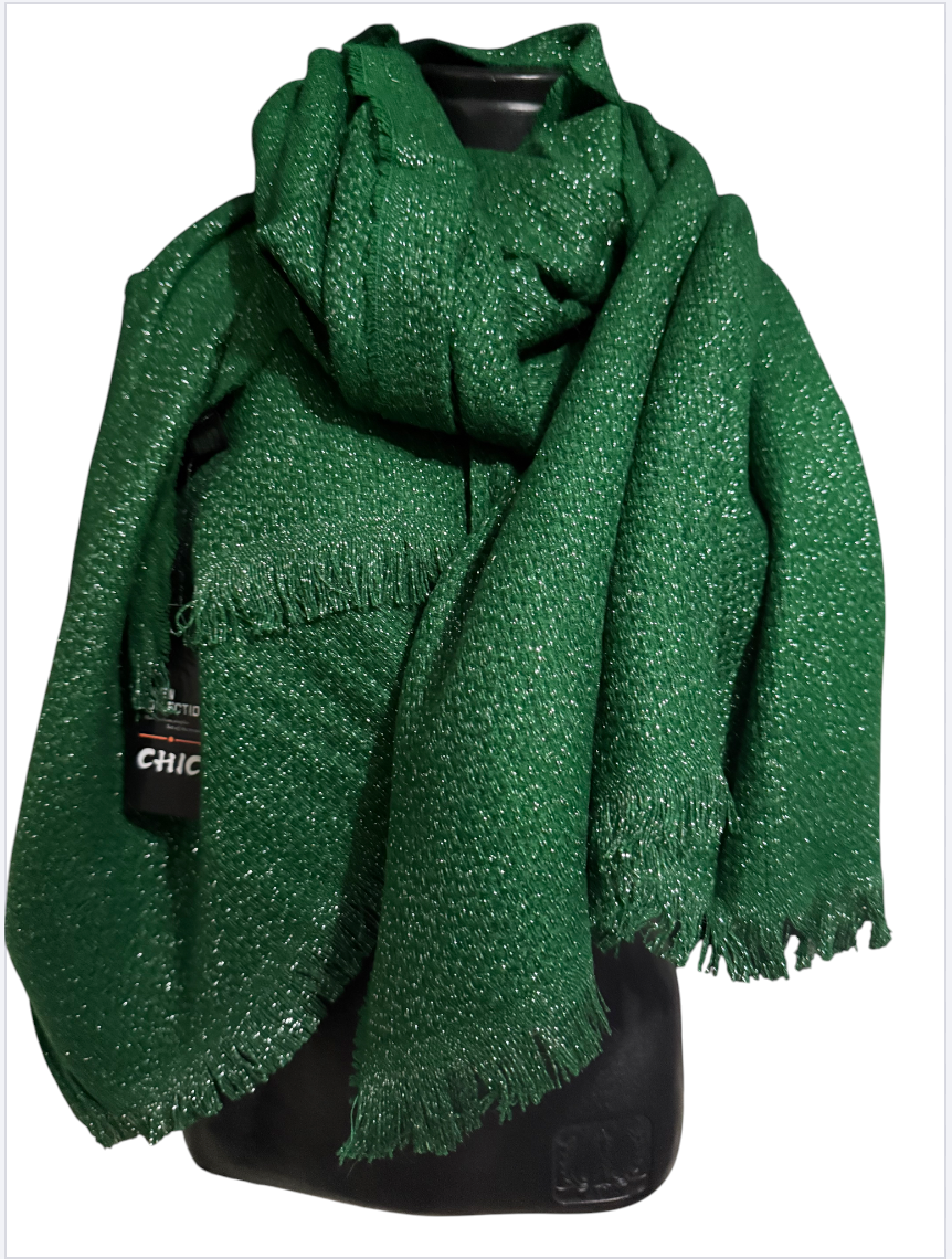 Écharpes petite franges pailletées