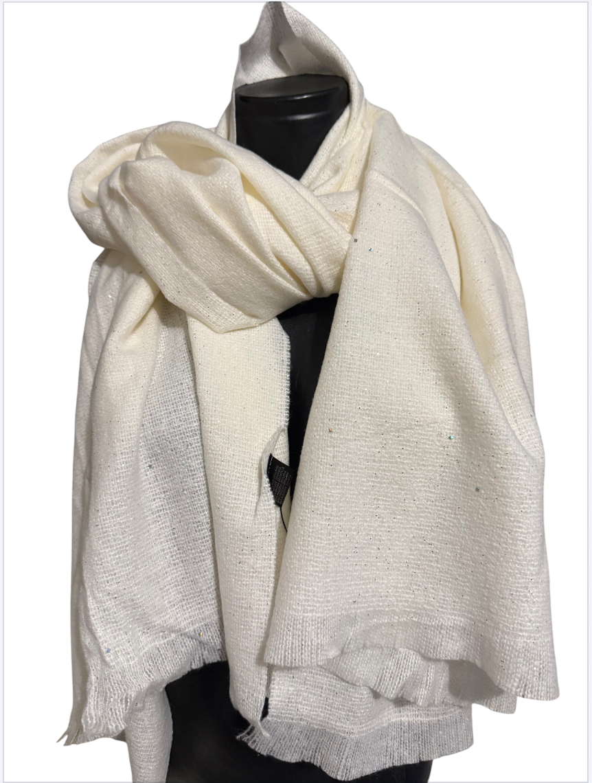 Écharpes petite franges pailletées