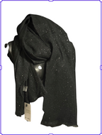 Écharpes petite franges pailletées