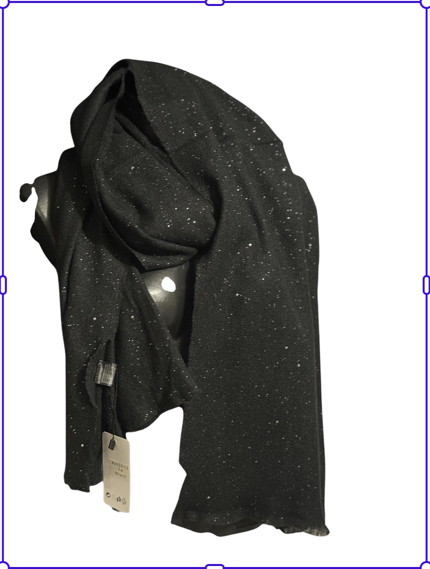 Écharpes petite franges pailletées