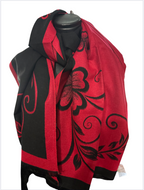 Echarpes reversibles grandes fleures