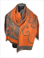 Echarpes reversibles grandes fleures