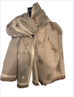 Écharpes réversibles chat