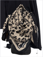 Echarpe reversible léopard
