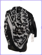 Echarpe reversible léopard