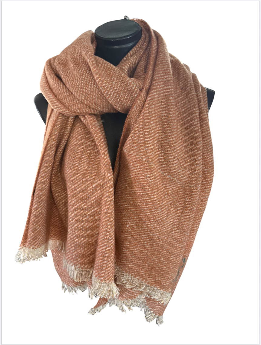 Echarpe pailleté petite frange