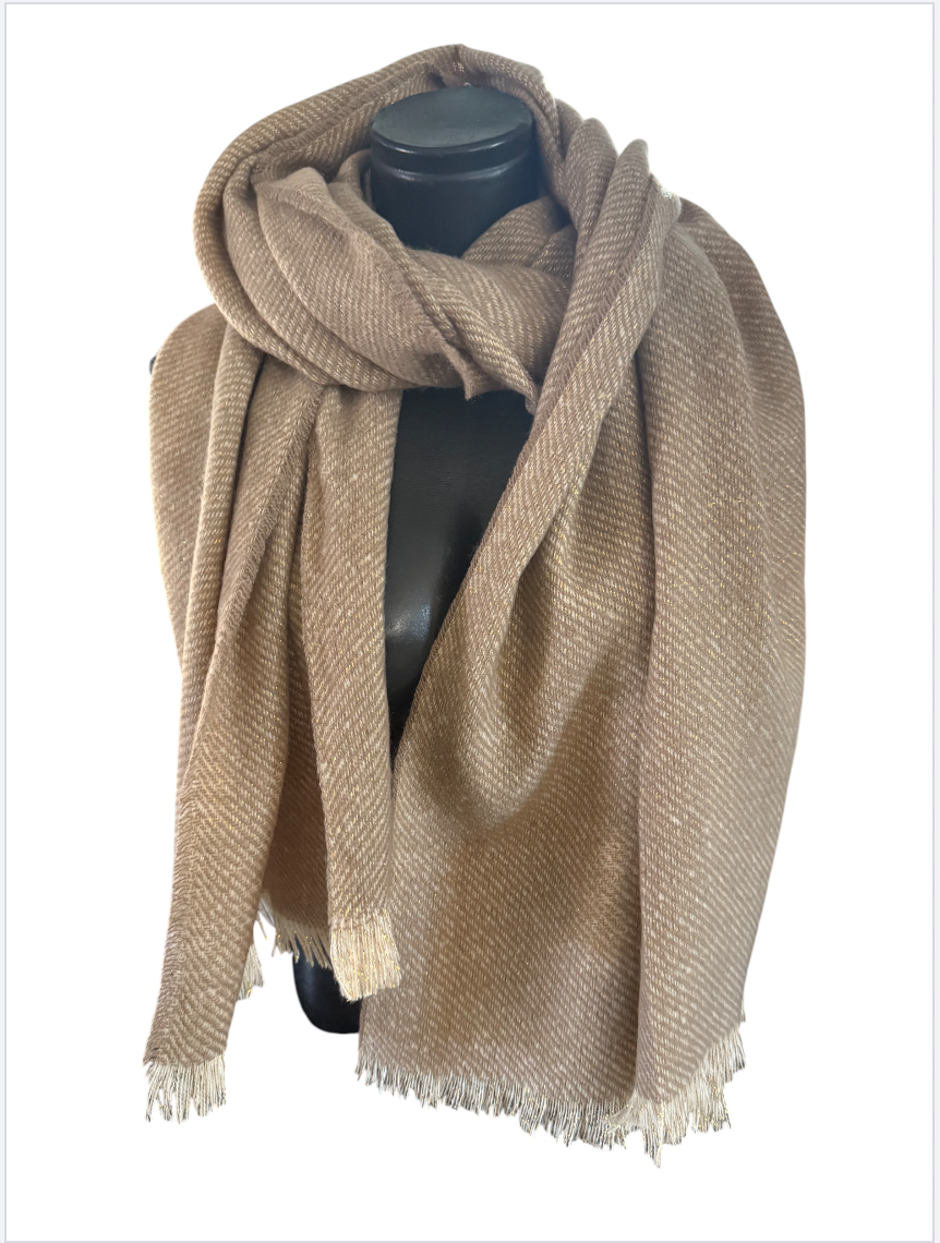 Echarpe pailleté petite frange