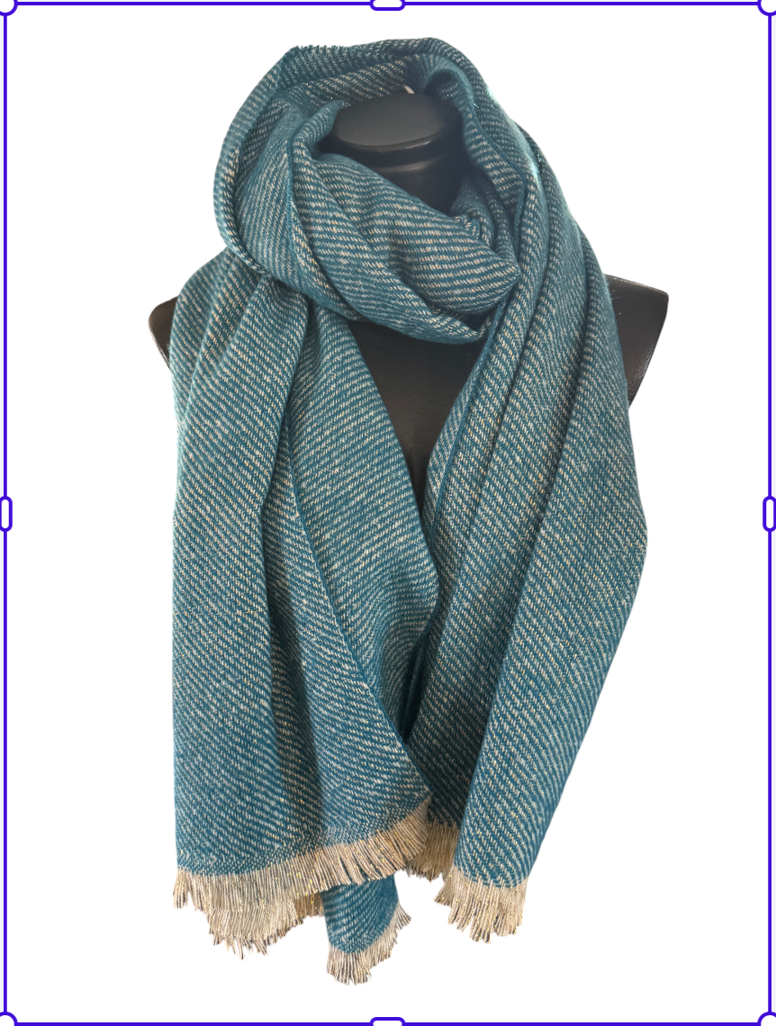 Echarpe pailleté petite frange