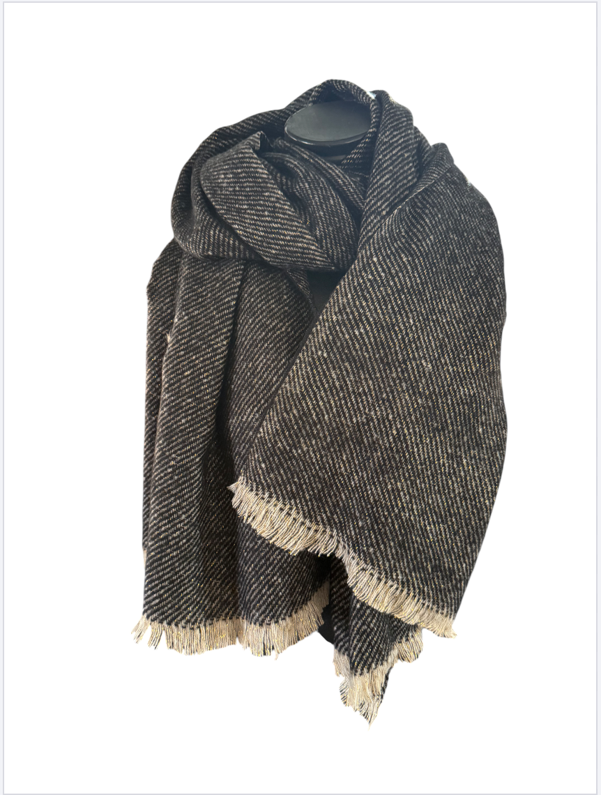 Echarpe pailleté petite frange