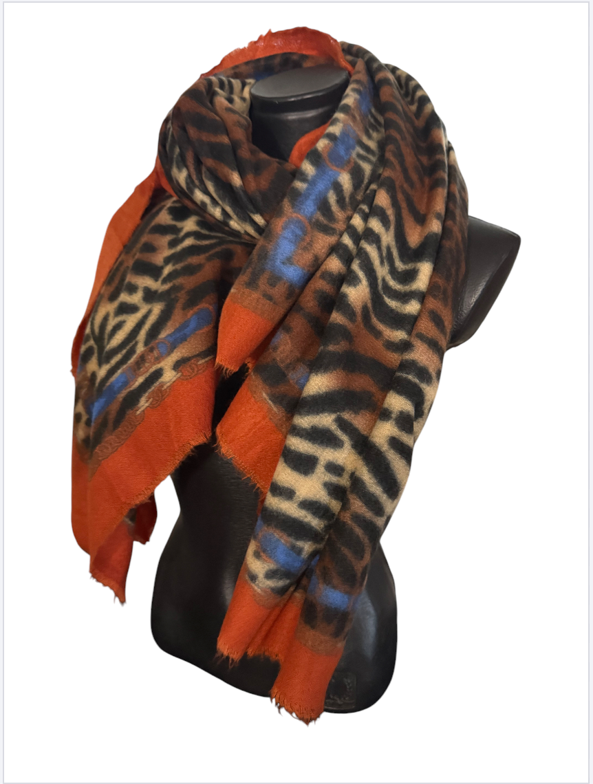 Echarpes duo léopard