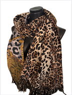 Echarpes duo léopard