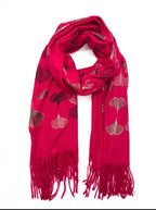 Echarpe à motif "Fleur de coeur"