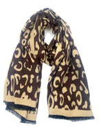 Echarpe léopard reversible