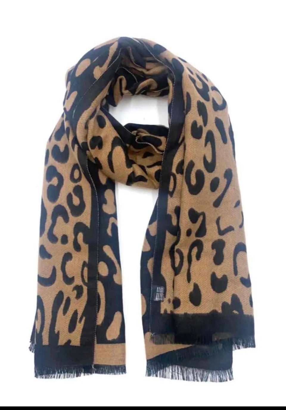 Echarpe léopard reversible