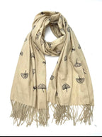 Echarpe à motif fleur