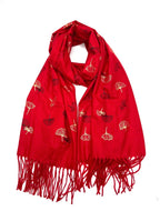 Echarpe à motif fleur