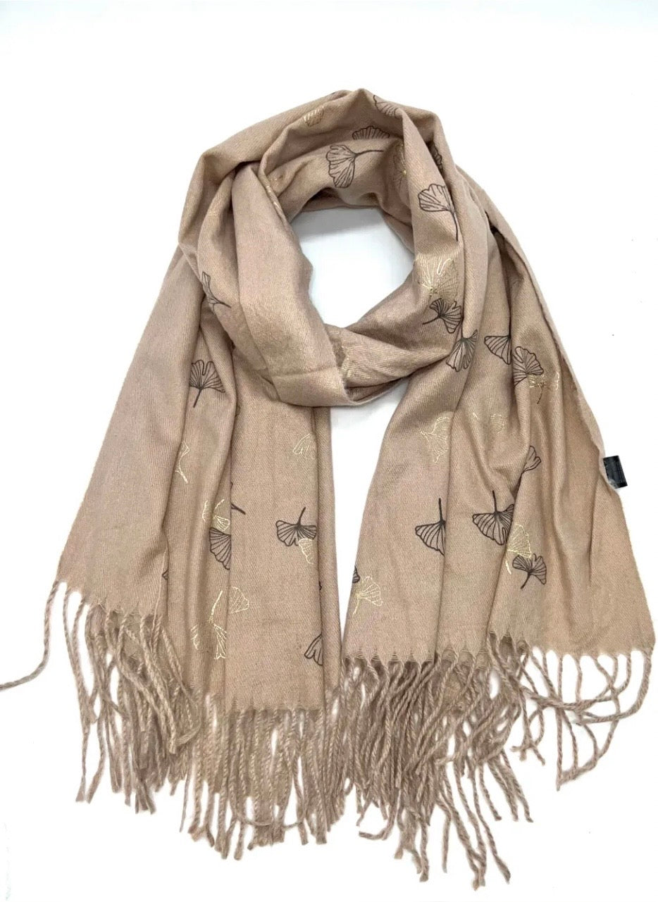 Echarpe à motif fleur