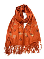 Echarpe à motif fleur