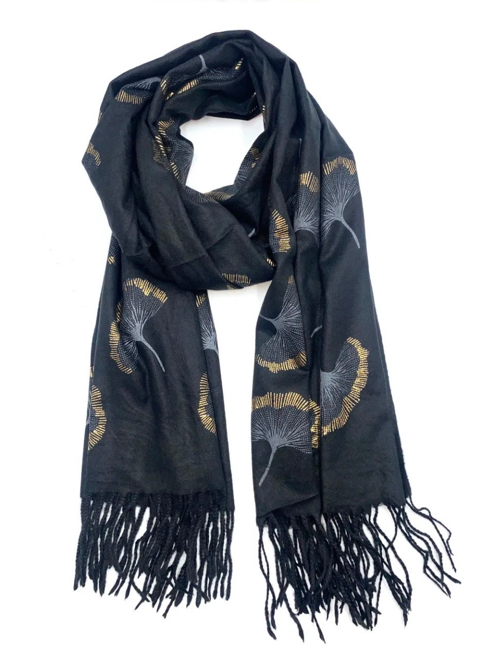 Echarpe à motif "fleur de vie"