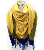 Echarpe carrée à motif à carreaux