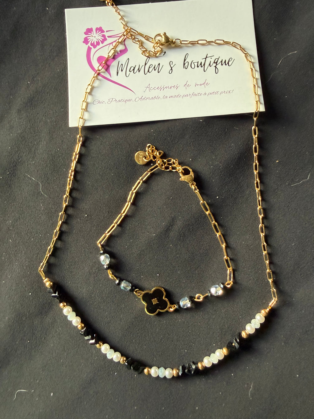 parure collier et bracelet