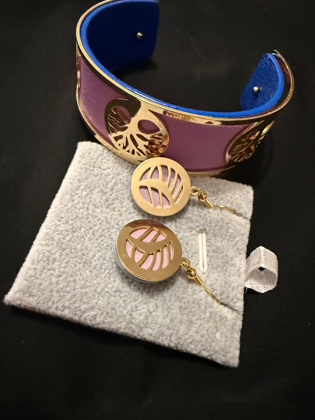 ensemble bracelet et boucle d'oreille