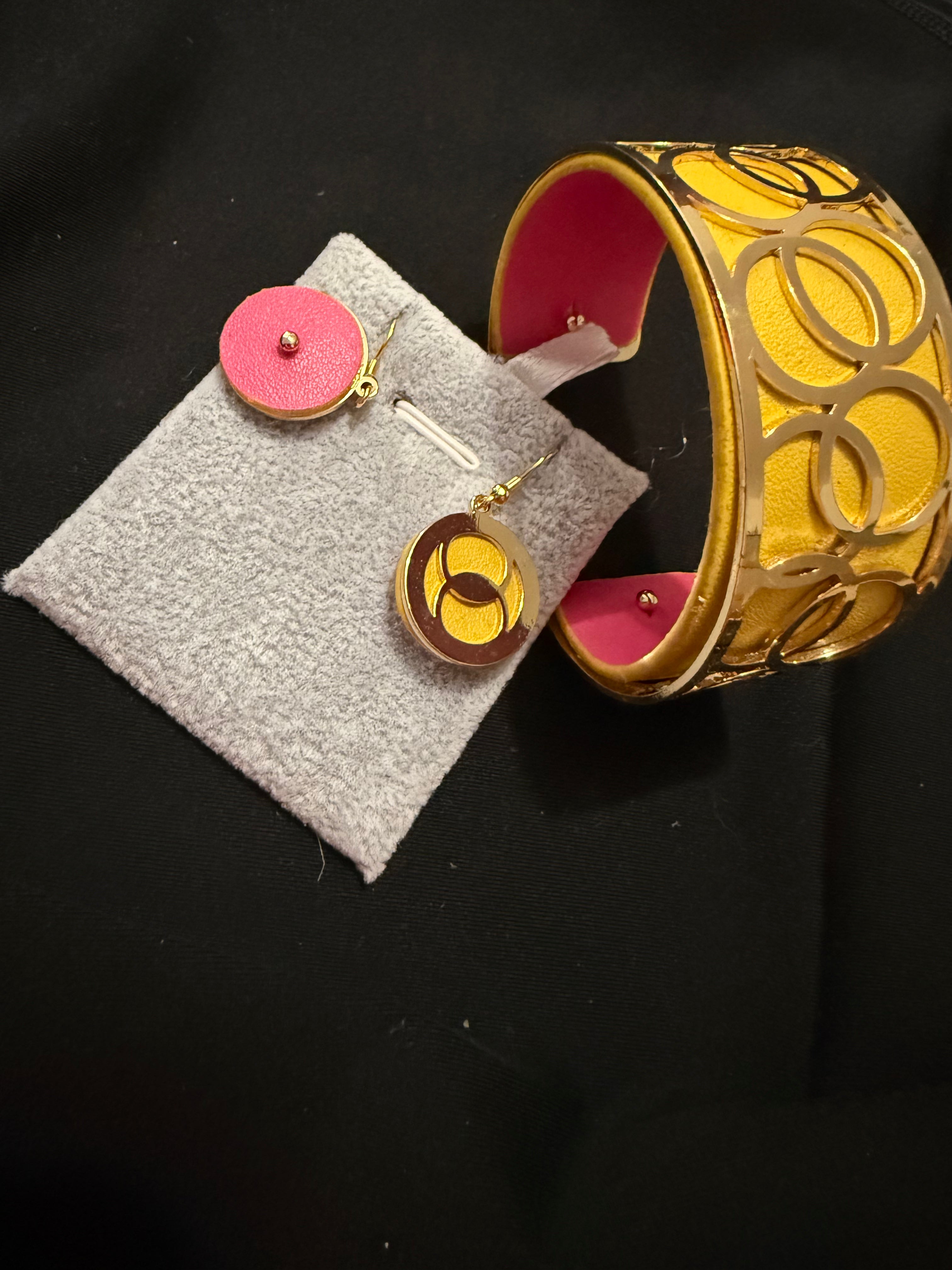 ensemble bracelet et boucle d'oreille