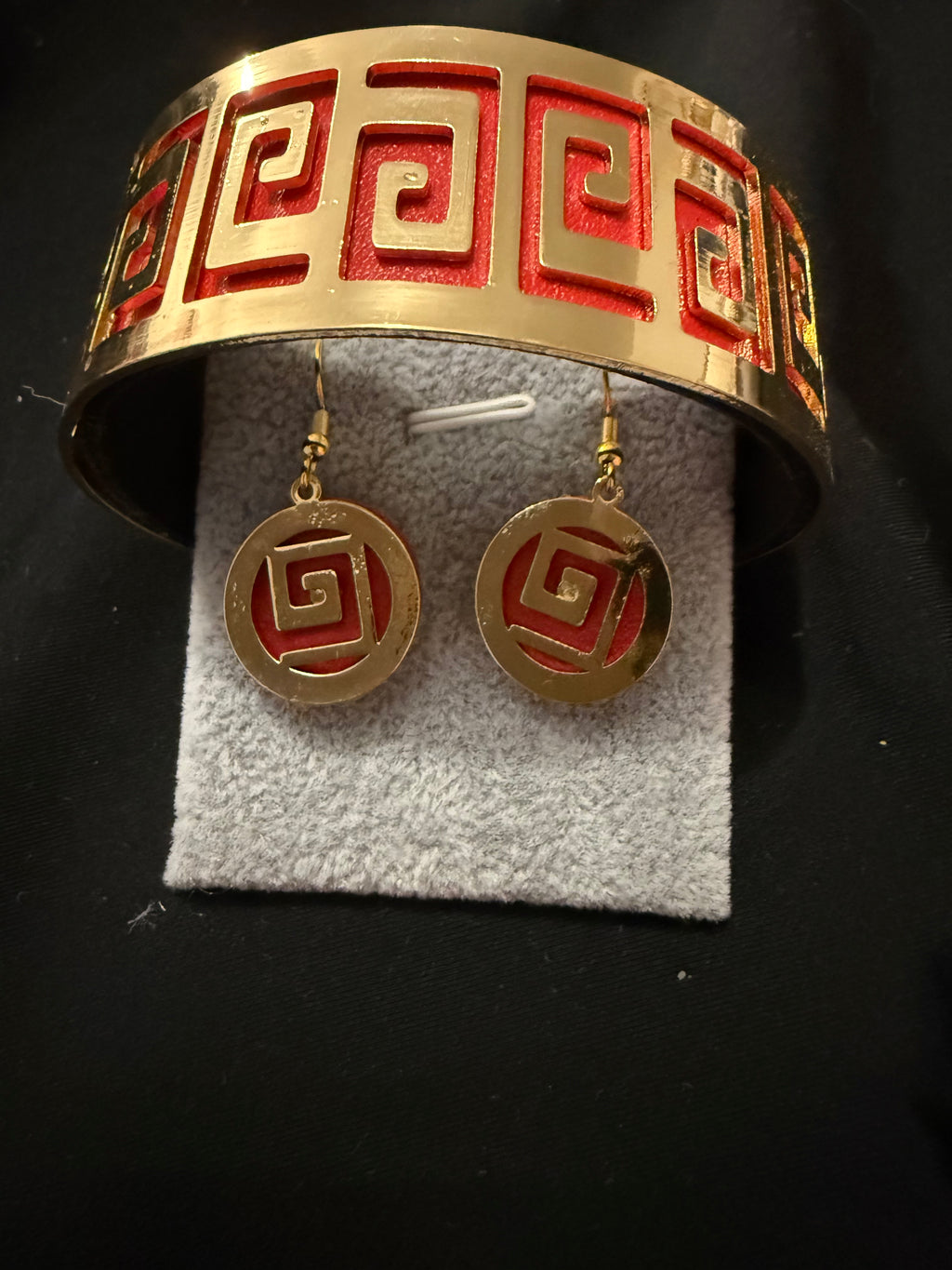 ensemble bracelet et boucle d'oreille