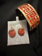 ensemble bracelet et boucle d'oreille