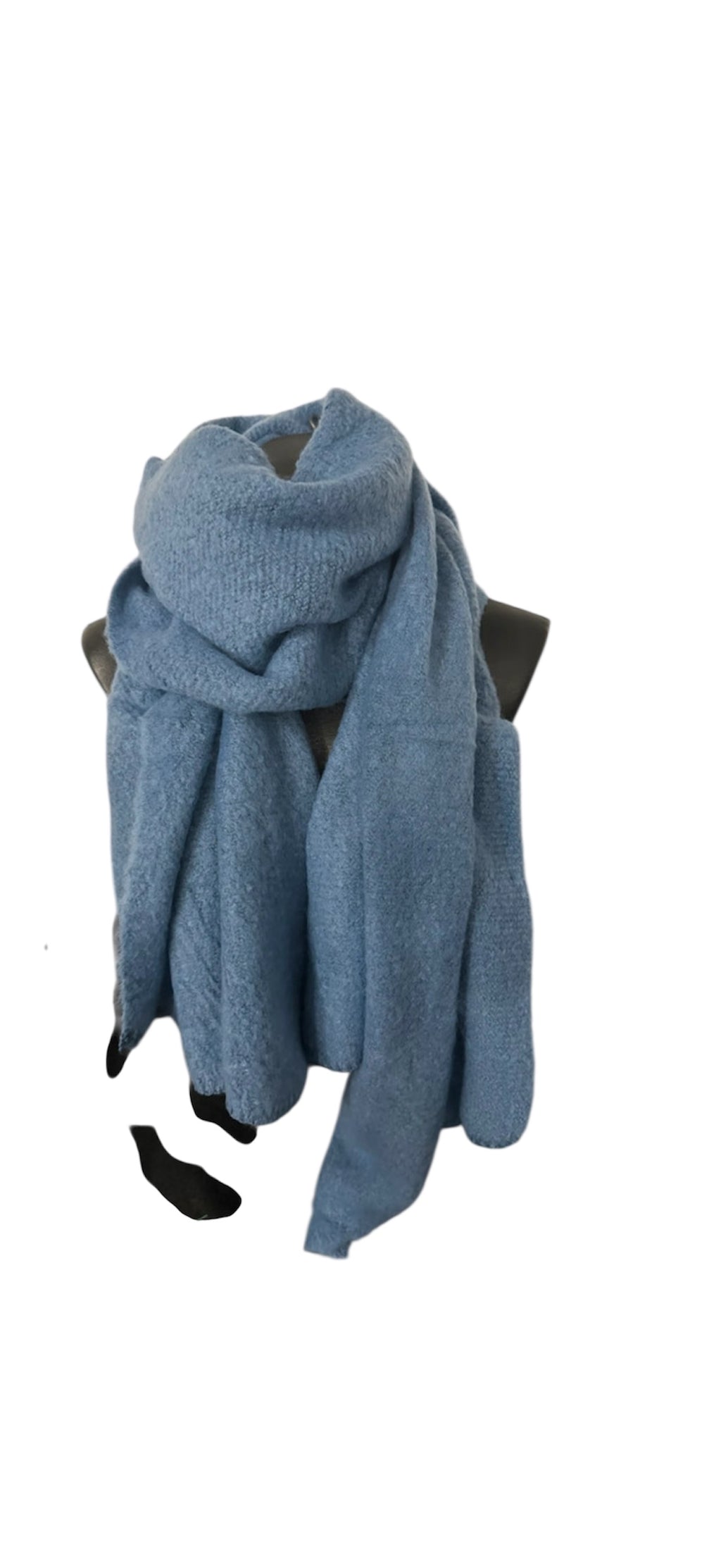 Écharpes unies à bout en pointe