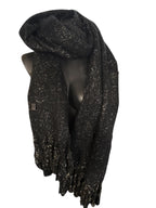 Écharpes pailletées à grande franges