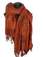 Écharpe motif chats 1