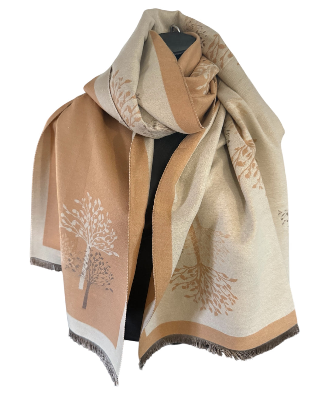 Echarpe reversible arbre de vie