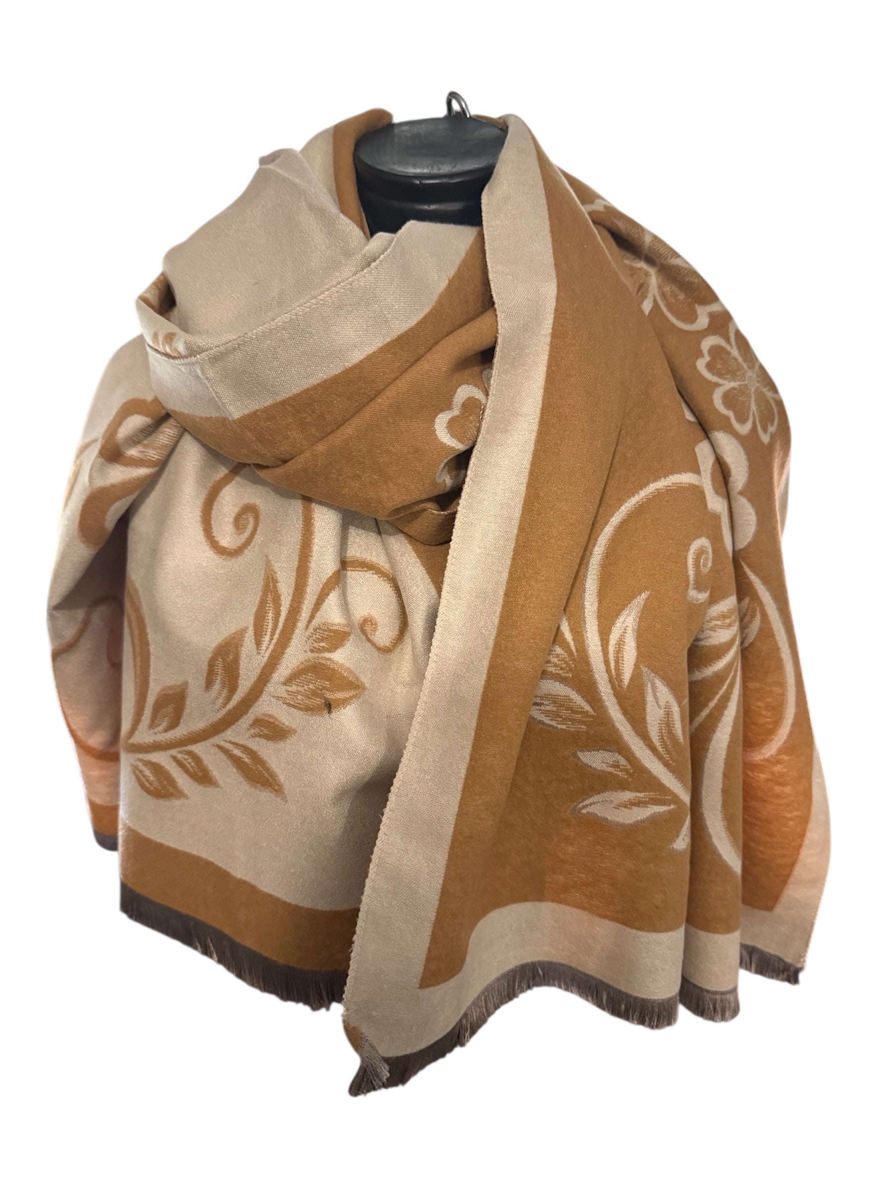 Echarpes reversibles grandes fleures