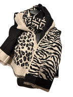 Echarpes réversibles à 3 motifs