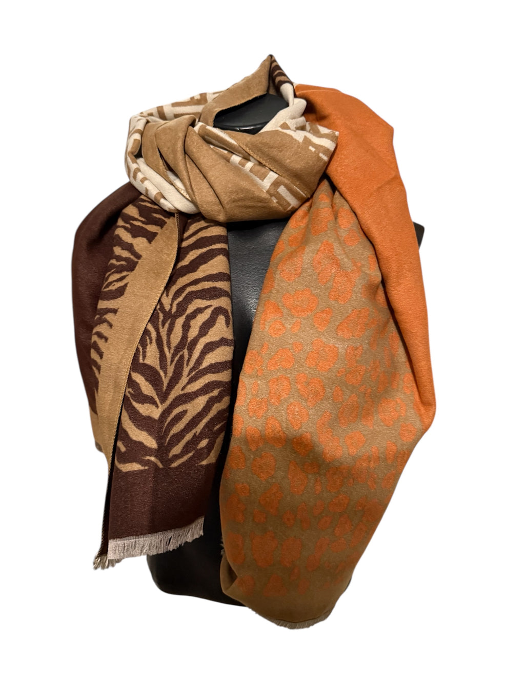 Echarpes réversibles à 3 motifs