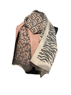 Echarpes réversibles à 3 motifs