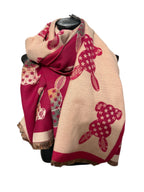 Echarpe reversibles à motif ourson