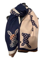 Echarpe reversibles à motif ourson