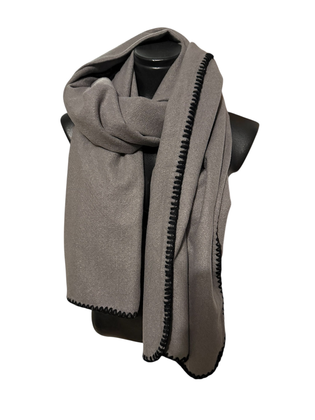 Echarpes unies avec bordures apparentes