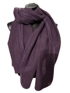 Echarpes unies avec bordures apparentes