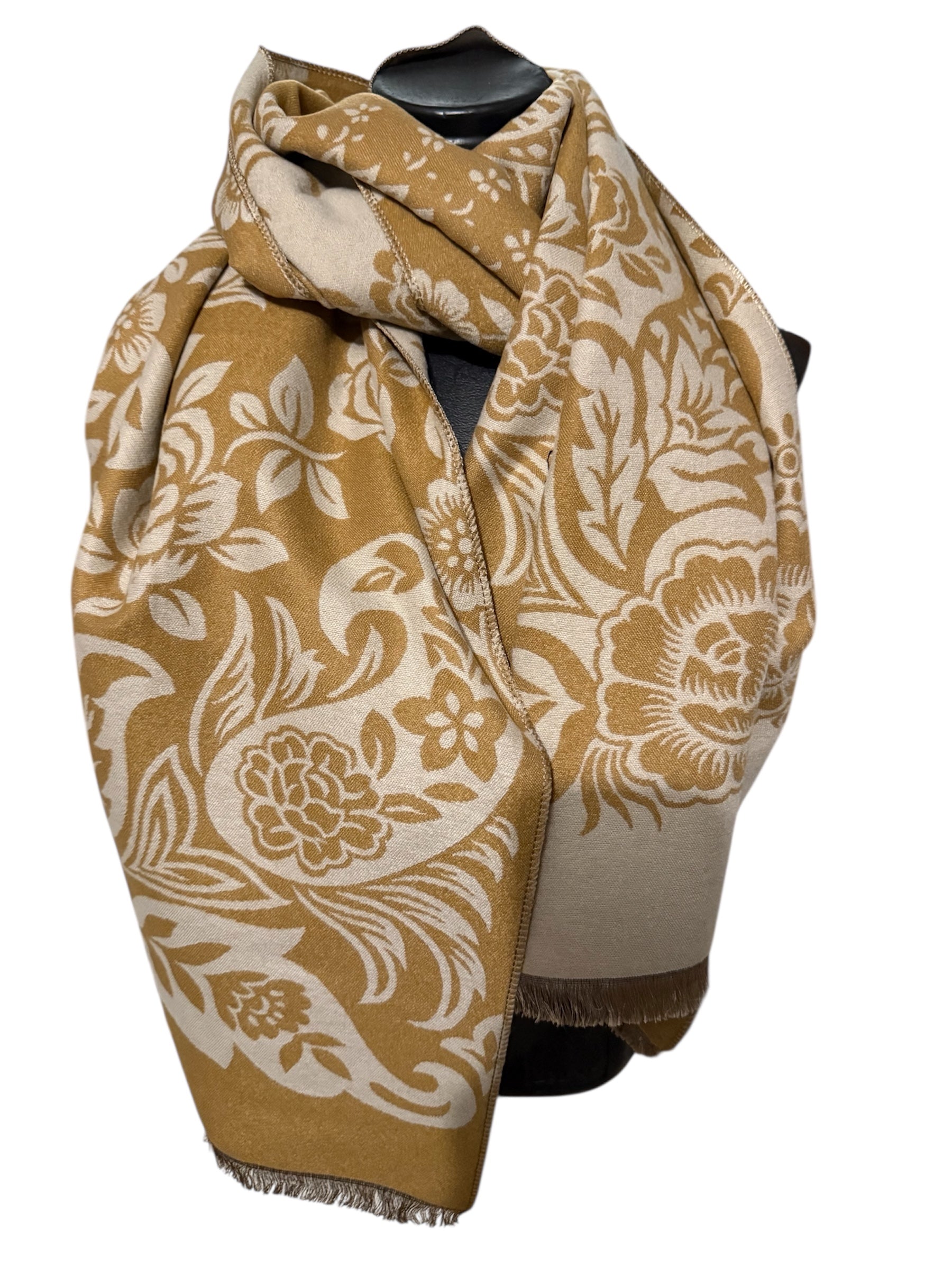 Echarpes réversibles différentes fleurs