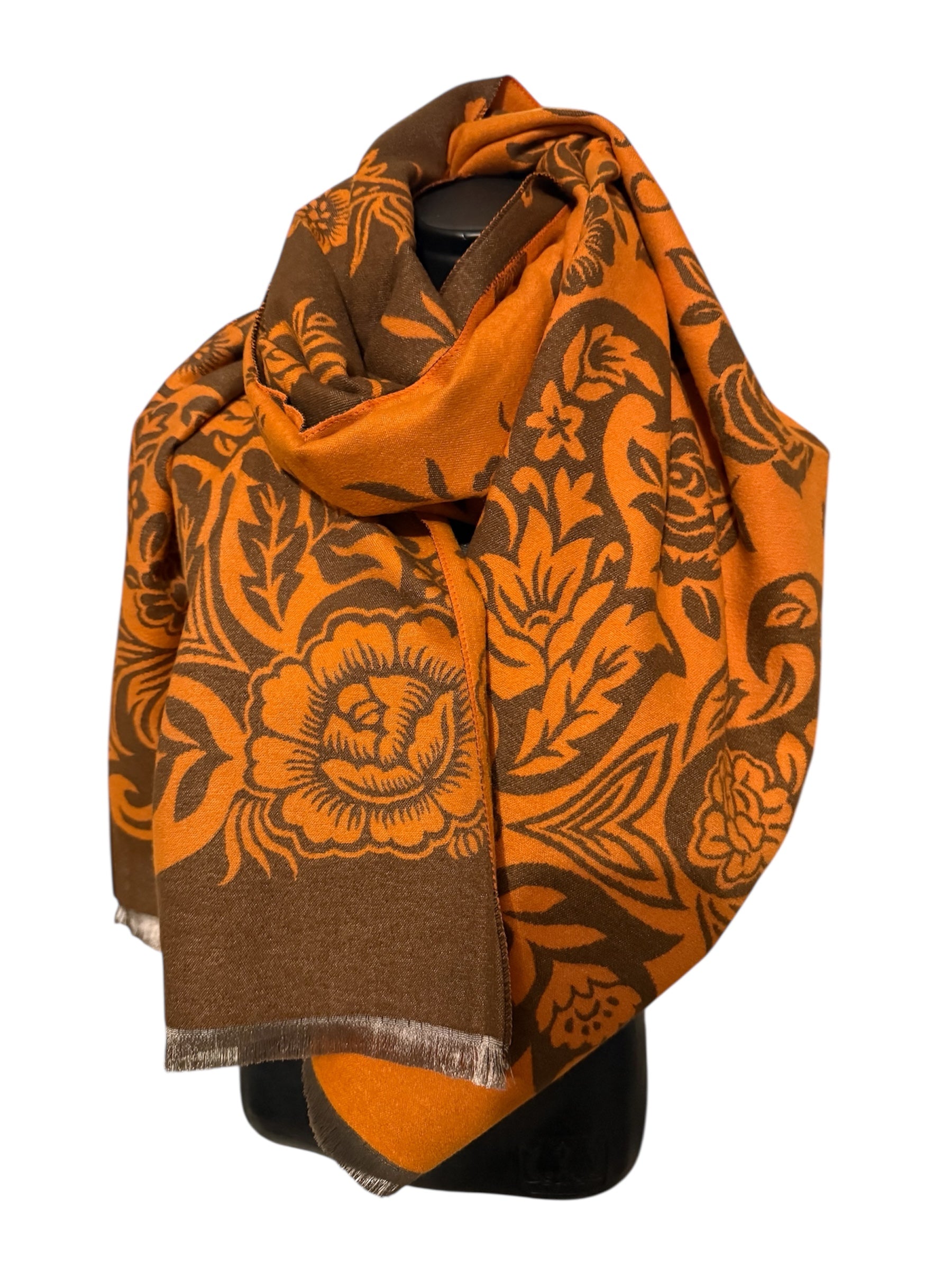 Echarpes réversibles différentes fleurs