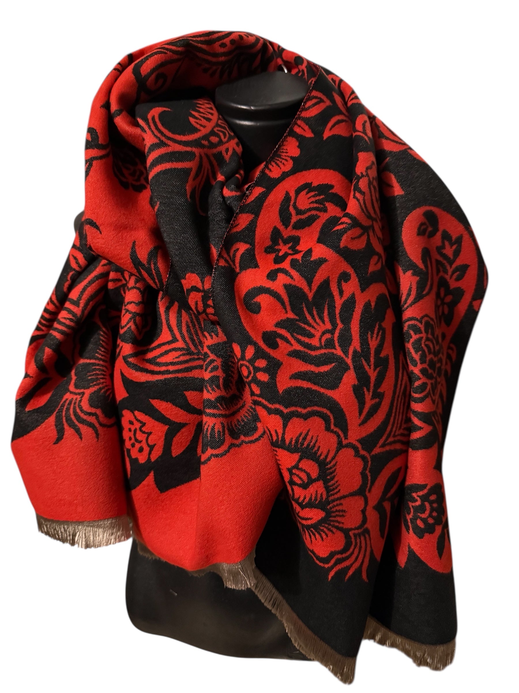 Echarpes réversibles différentes fleurs