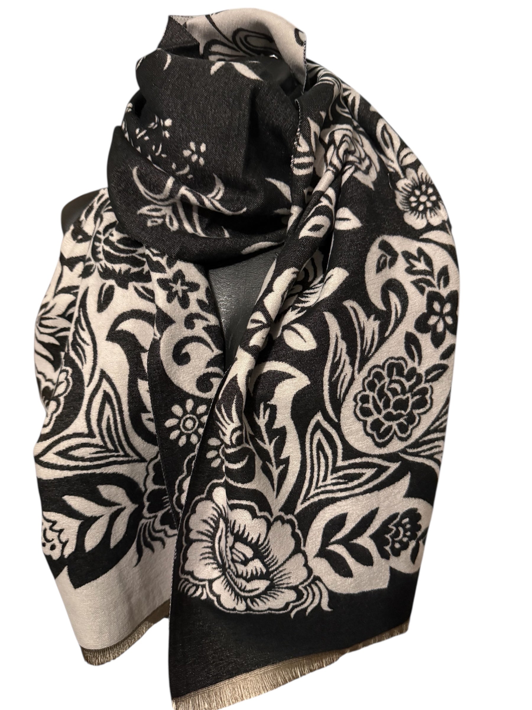 Echarpes réversibles différentes fleurs