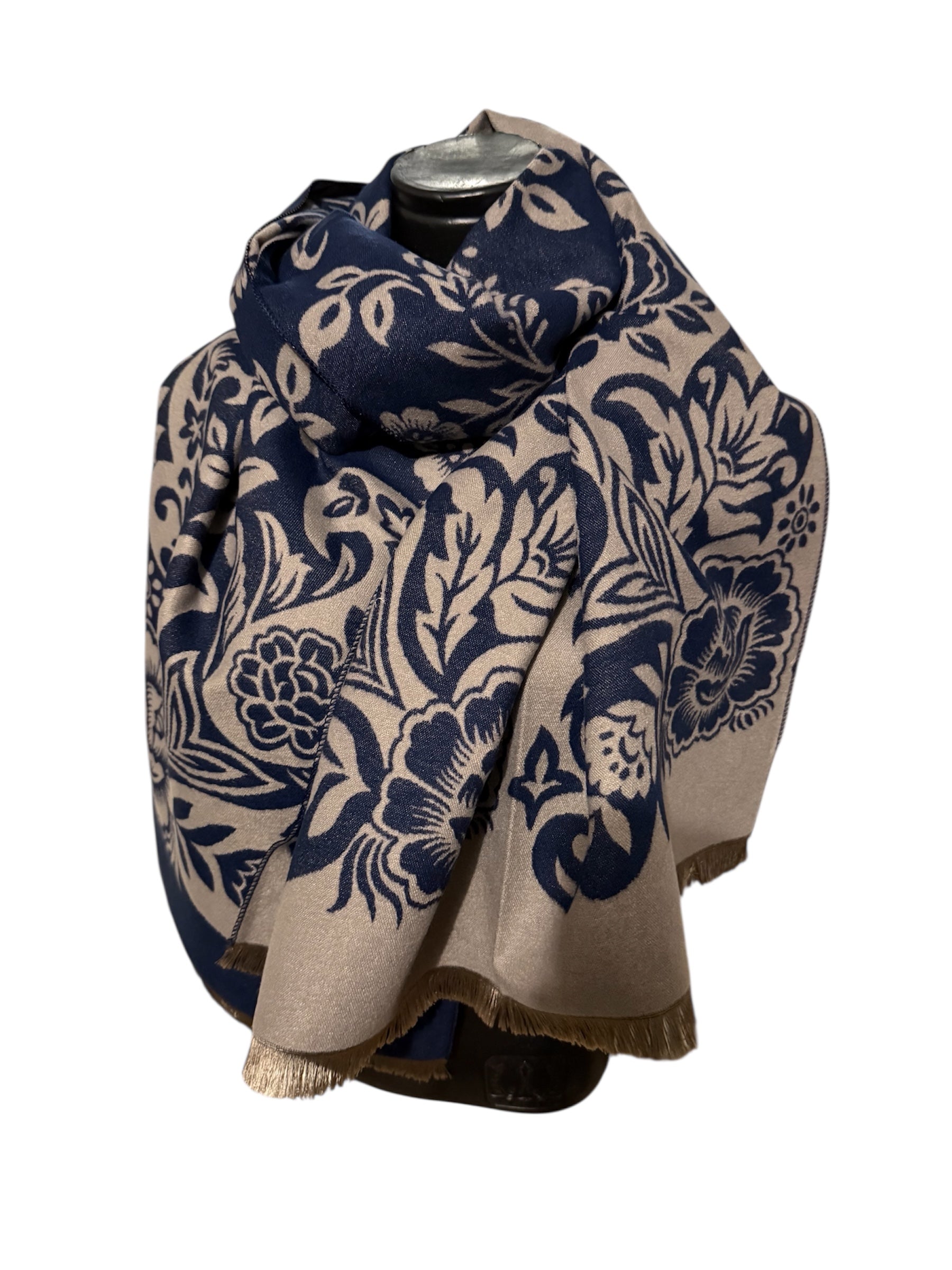 Echarpes réversibles différentes fleurs