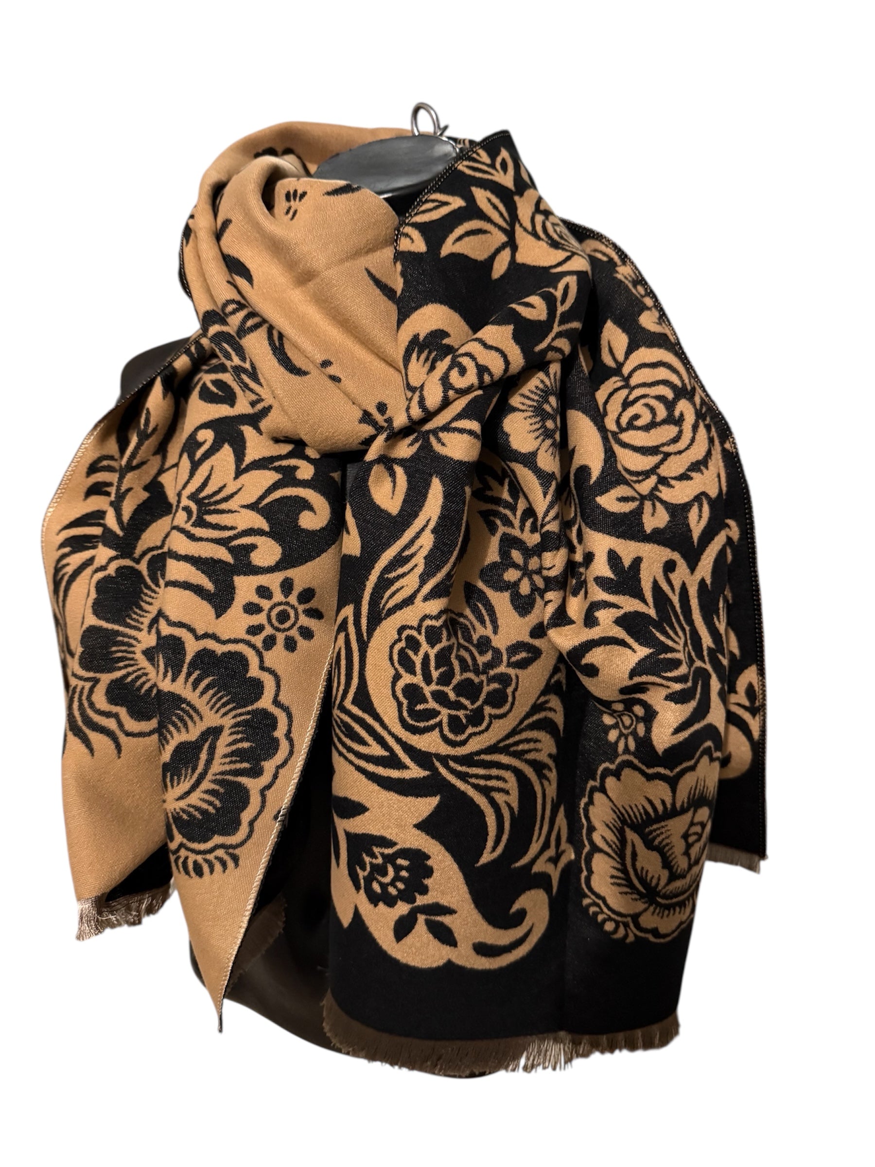 Echarpes réversibles différentes fleurs