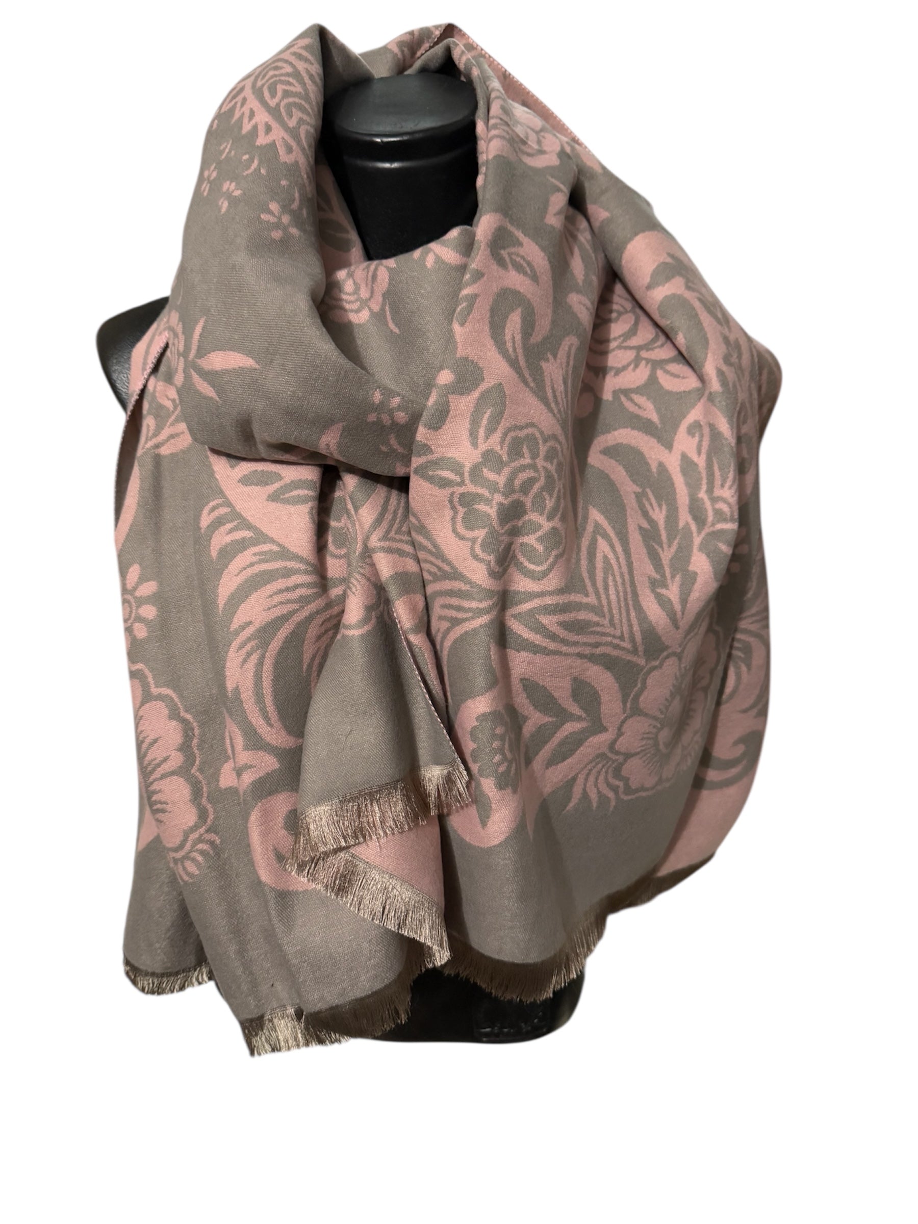 Echarpes réversibles différentes fleurs