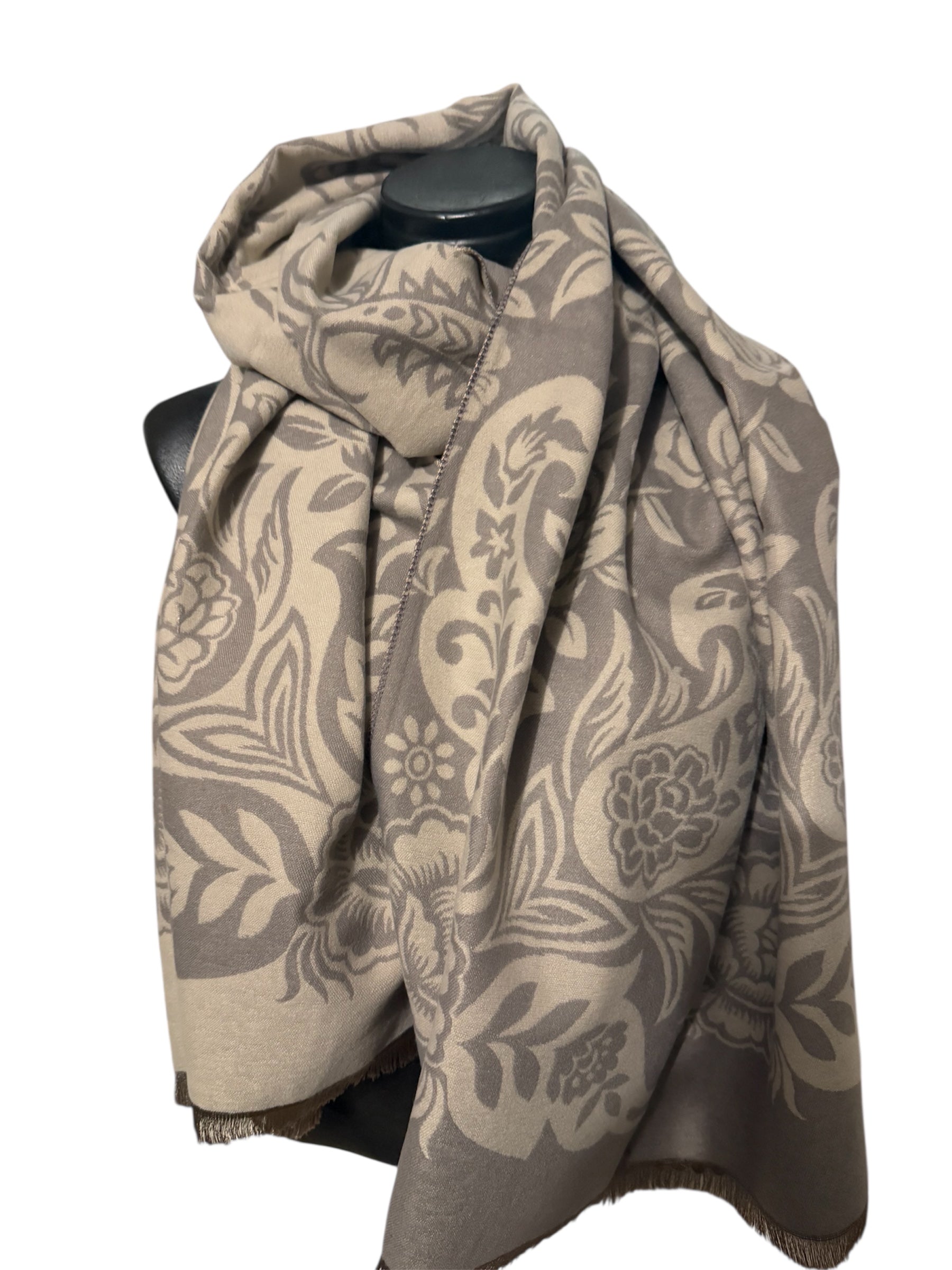 Echarpes réversibles différentes fleurs